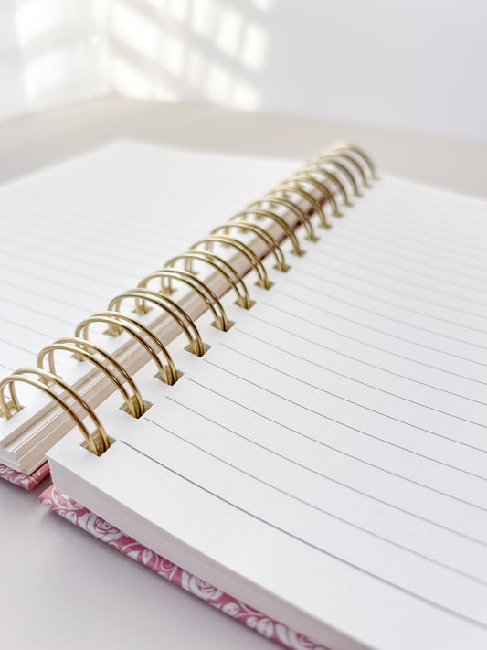 Hardcover Spiral Notebook, Dusty Rose