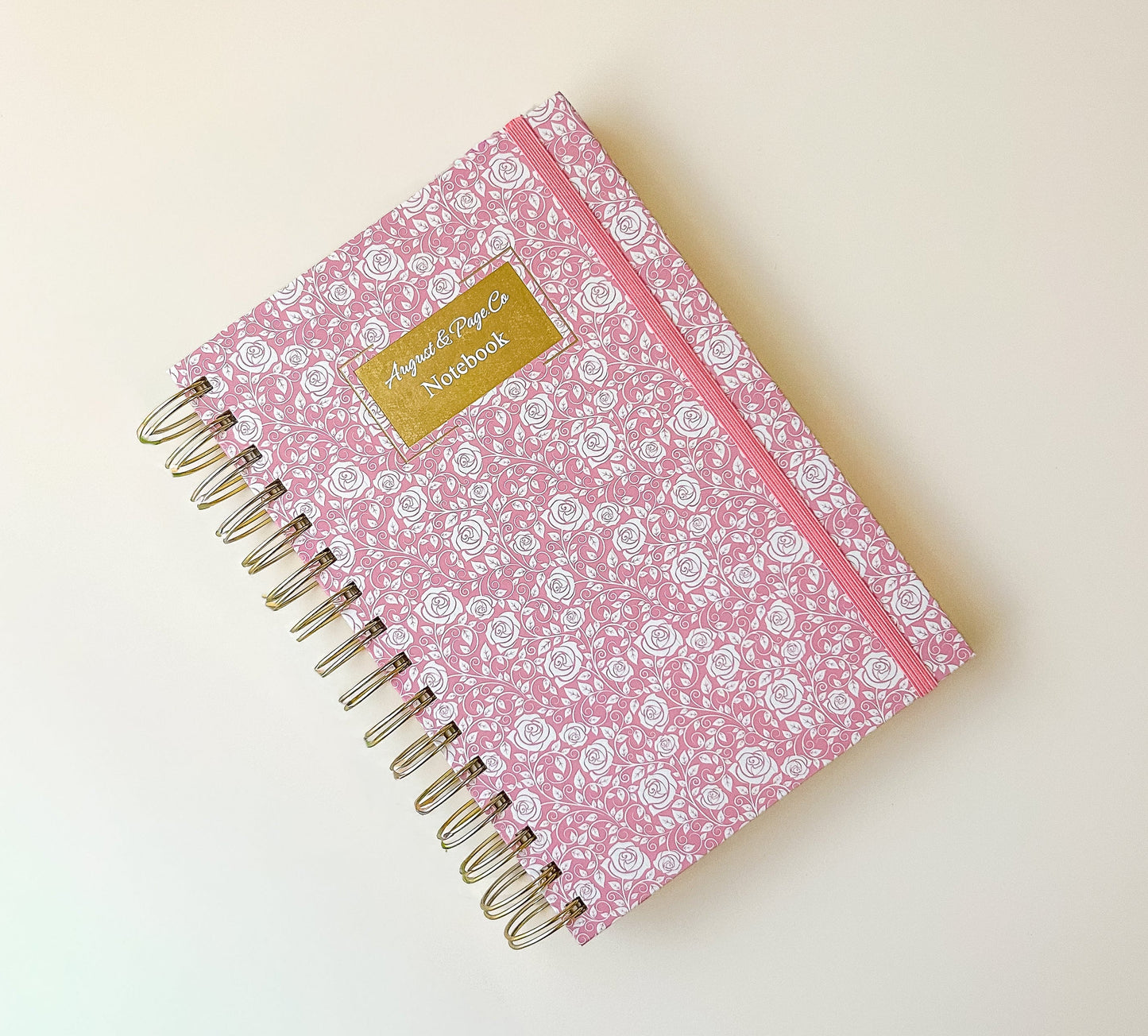 Hardcover Spiral Notebook, Dusty Rose