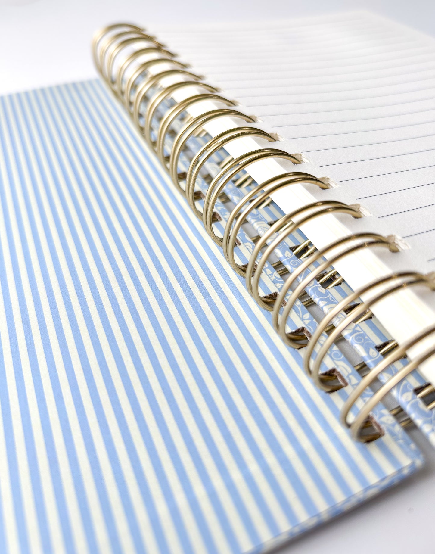 Hardcover Spiral Notebook, Dusty Linen Blue