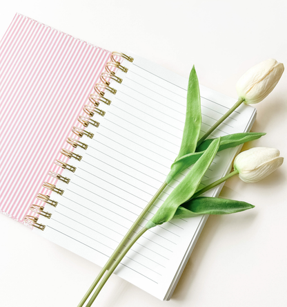 Hardcover Spiral Notebook, Dusty Rose